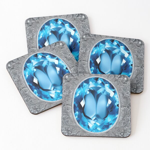 Item preview, Blue Topaz Inspired Design With A Touch Of Silver (01) designed and sold by DEBPIX.