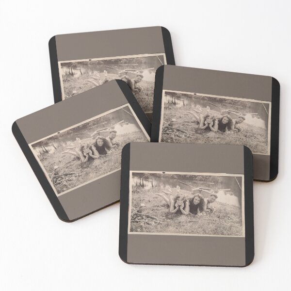 Item preview, Fun Vintage Sepia Photo Of Friends In Swimsuits Design designed and sold by EarthArtDesigns.