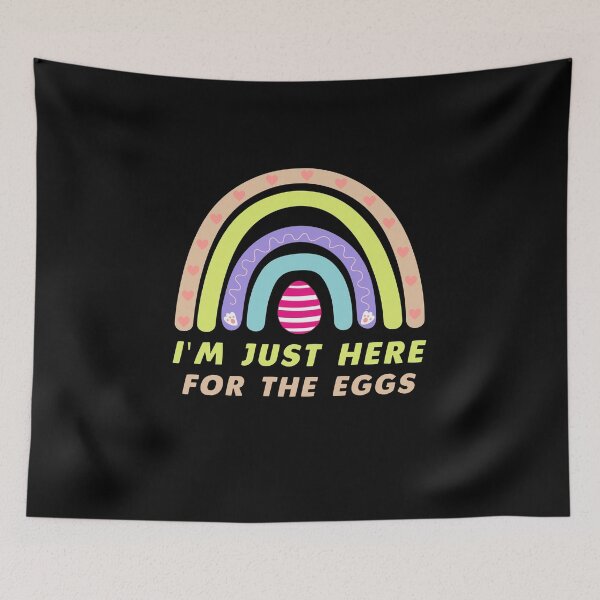 Item preview, i'm just here for the eggs, Funny Easter Bunny designed and sold by yssnyd.