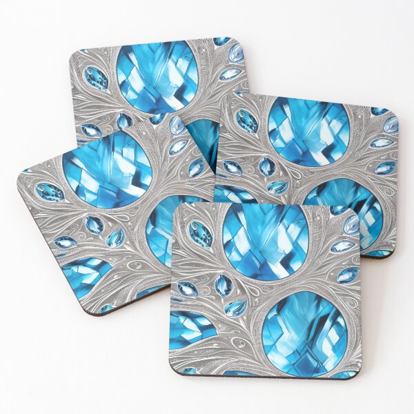 Item preview, Blue Topaz Inspired Design With A Touch Of Silver (04) designed and sold by DEBPIX.