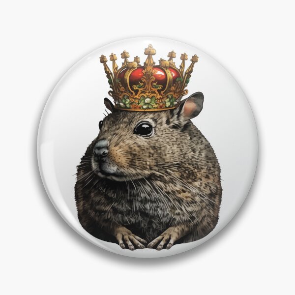 Item preview, Degu Wearing a Crown designed and sold by k3rstman1.
