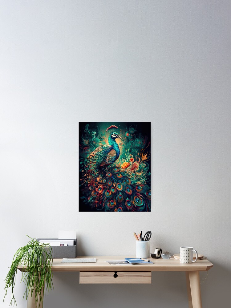 Thumbnail 1 of 3, Poster, Peacock designed and sold by phatpuppyart.