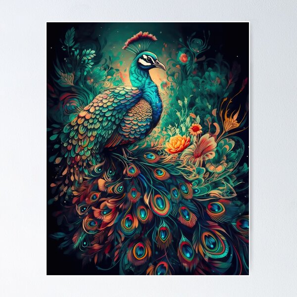 Peacock Poster
