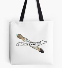 10th Doctor Sonic and Saying Tote Bag