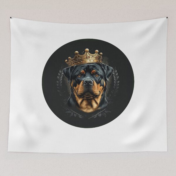 Item preview, Rottweiler Dog with Crown designed and sold by k3rstman1.