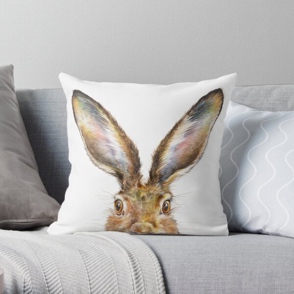 Hare Throw Pillow