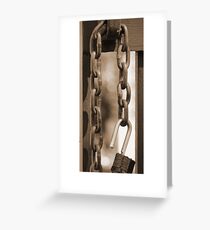 Unlocked Padlock Greeting Card