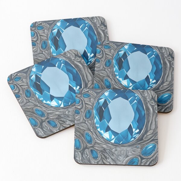 Item preview, Blue Topaz Inspired Design With A Touch Of Silver (10) designed and sold by DEBPIX.