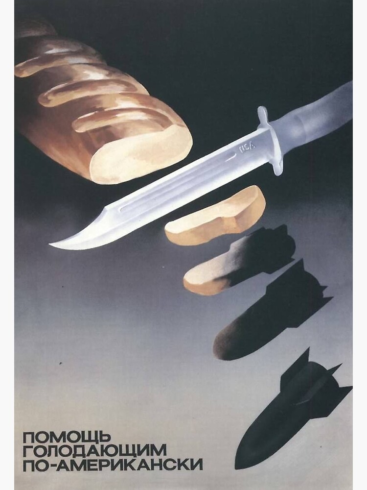 "Helping the starving, American-style", USSR Propaganda, c. 1970s by dru1138