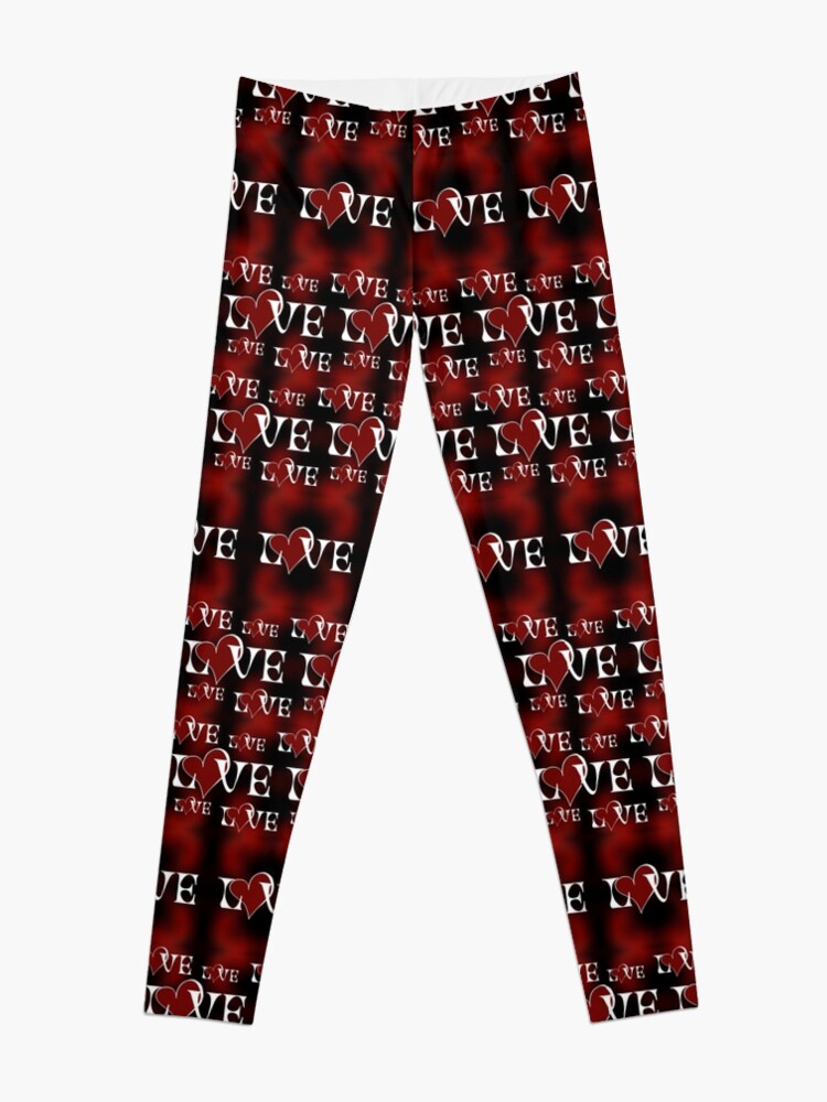 ComboDesignSet: Abstract Positive Affirmation, Love Quote, Inspirational  Quote, Aesthetic Art, Modern Art Design + Matching Seamless Pattern, Red,  Black & White, NtCdesignerArt Leggings for Sale by NtCdesignerArt