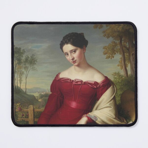 Item preview, Portrait of a Young Lady, by Eduard Friedrich Leybold (1824). designed and sold by Historical Paintings.
