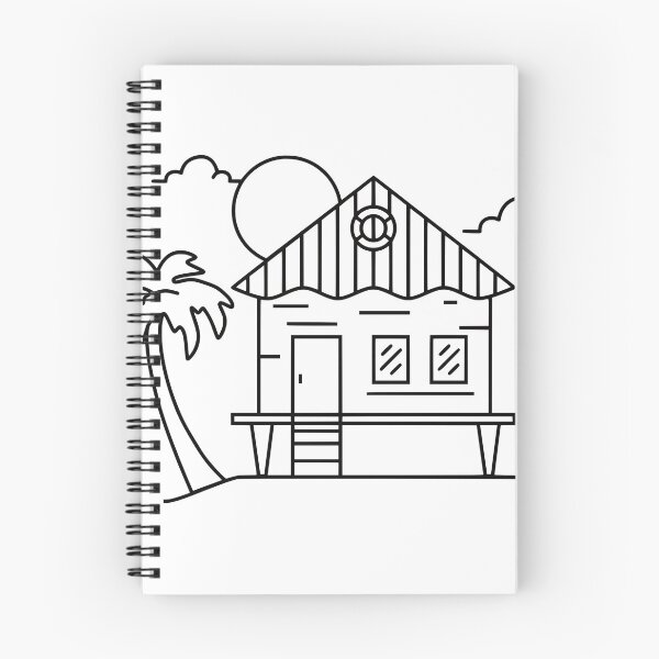 Item preview, Beachhouse Line Art designed and sold by SundownDesigns.