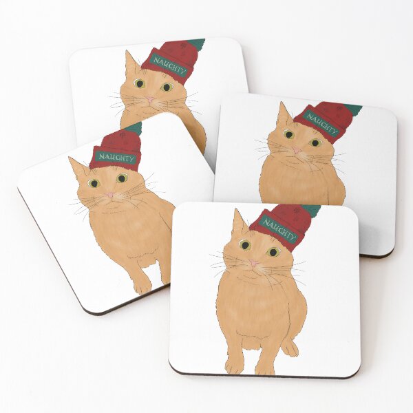 Item preview, Naughty orange cat in hat designed and sold by Marissa Roghair Stroud.