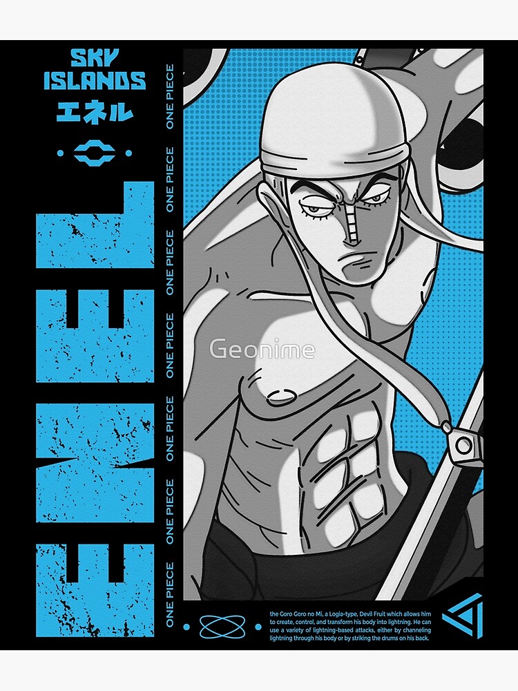 Enel - One Piece v.3 color version Canvas Print for Sale by Geonime