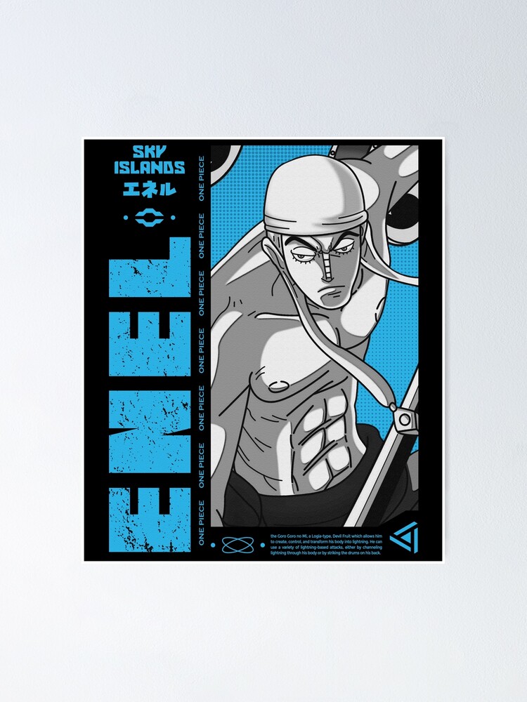 God Enel One Piece Enel Bounty Poster Skypeia Goro goro no mi