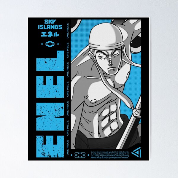 God Enel One Piece Enel Bounty Poster Skypeia Goro goro no mi Poster for  Sale by One Piece Bounty Poster
