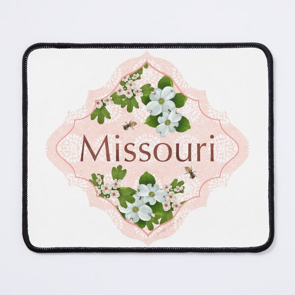 Item preview, Missouri State Pride| Missouri State Flower Dogwood Honeybee Hawthorn Blossom | US State Collection State Icon Illustration designed and sold by JourneyHomeMade.