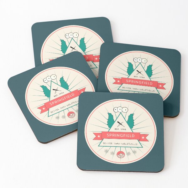 Item preview, Springfield coaster - red designed and sold by Lucrezia Corti.