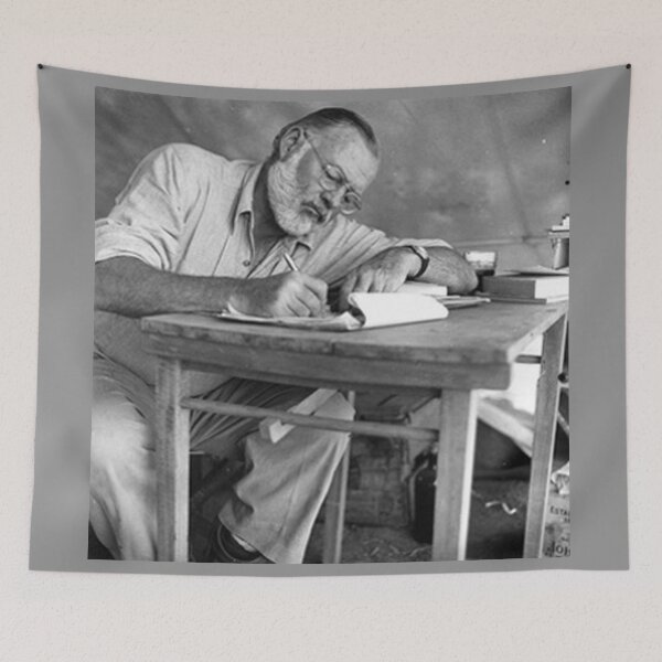 Item preview, Ernest Hemingway writing designed and sold by MittenTheKitten.