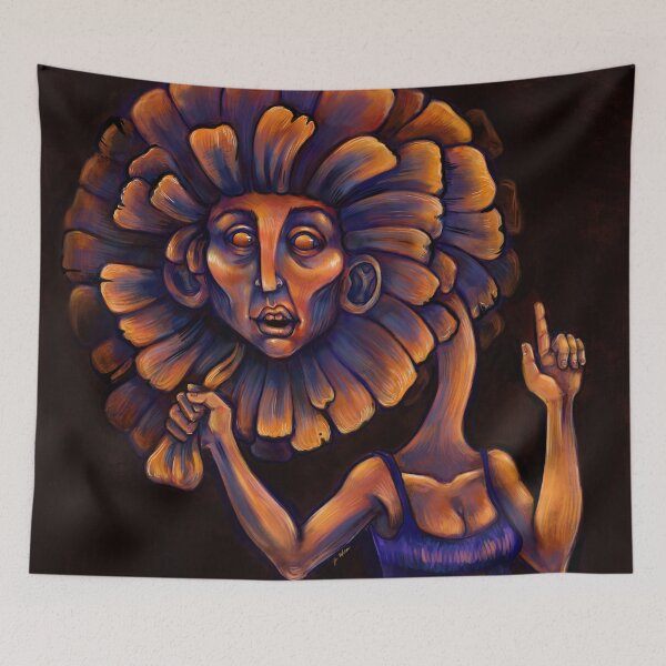 Item preview, Floral Horror - Surreal Painting designed and sold by Jamie Herself.