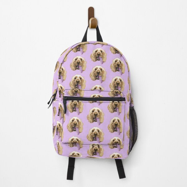 Item preview, Panting Dog Large Brandie Cocker Spaniel Purple designed and sold by Bloomin' Arty Families.