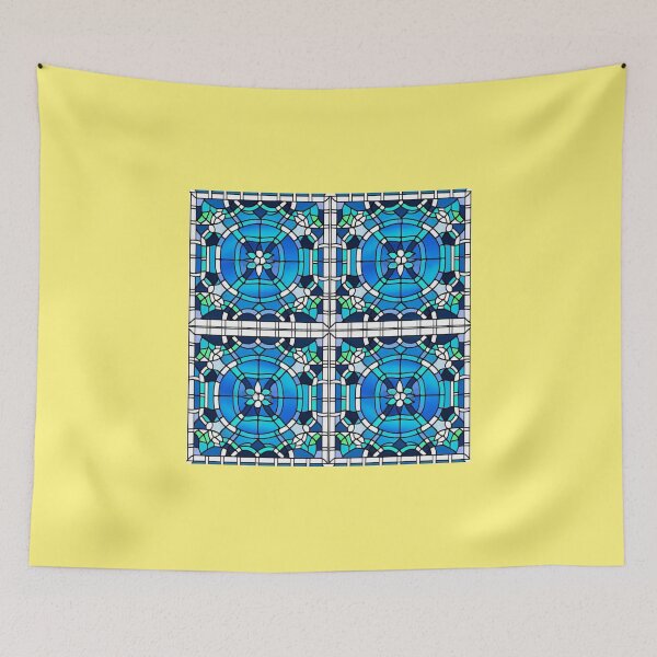 Item preview, An Underwater Scene in Stained Glass Style Seamless Pattern design designed and sold by CoyoteGifts.