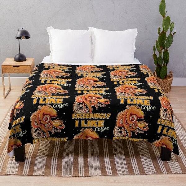 Item preview, I Like Coffee Exceedingly  - Funny Gifts for Octopuses Lovers by FanityPrints designed and sold by FanityPrints.