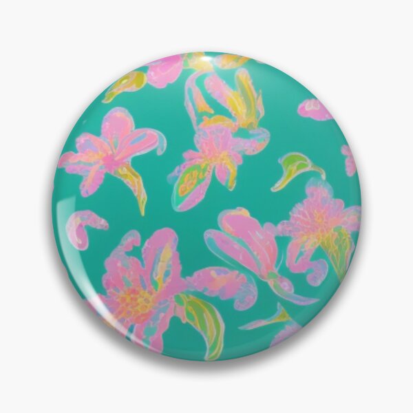 Item preview, Green and Pink Floral Preppy Style Easter designed and sold by GSquaredDesigns.