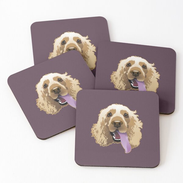 Item preview, Panting Dog Large Brandie Cocker Spaniel Grape designed and sold by Bloomin'  Arty Families.