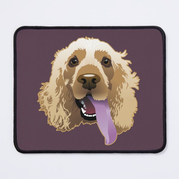 Item preview, Panting Dog Large Brandie Cocker Spaniel Grape designed and sold by Bloomin' Arty Families.