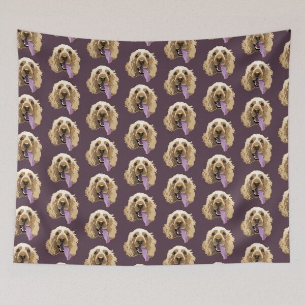 Item preview, Panting Dog Large Brandie Cocker Spaniel Grape designed and sold by Bloomin'  Arty Families.