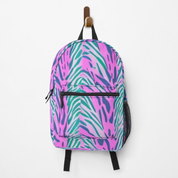 Item preview, Pink Green Blue Zebra Stripes designed and sold by GSquaredDesigns.