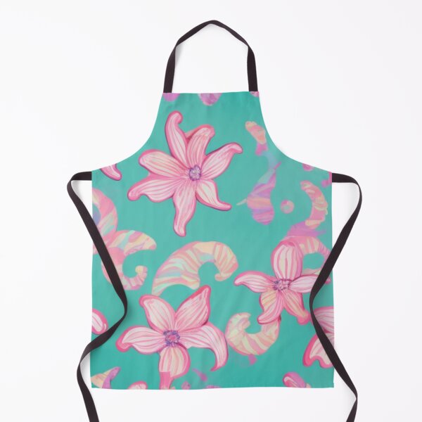 Item preview, Floral Seashell Ocean Waves Pink Purple Flower designed and sold by GSquaredDesigns.