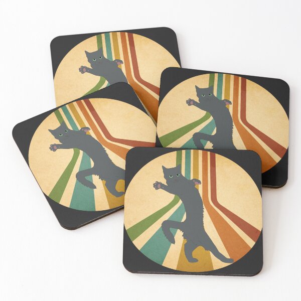 Item preview, Retro Grey Cat designed and sold by Ashley Gagnon.