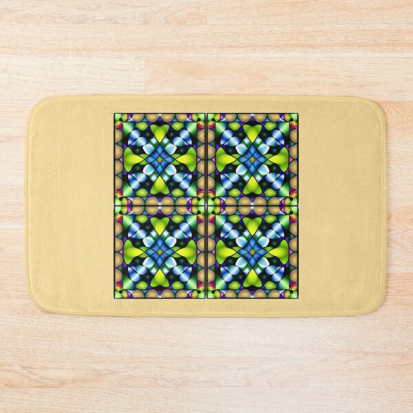 Item preview, A 3D Spiral Pattern in Stained Glass Style Seamless Pattern design designed and sold by CoyoteGifts.
