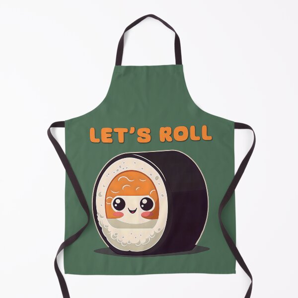 Item preview, Let's Roll Sushi Graphic Pun Cute Phrase Design designed and sold by entwithanaxe.