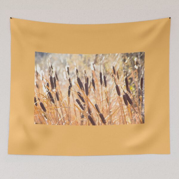 Item preview, Autumn Cattails in the Sunlight designed and sold by Ollivrosa.