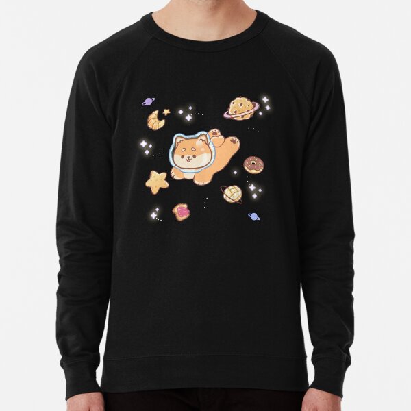 Shiba Inu on Pastry Galaxy Lightweight Sweatshirt