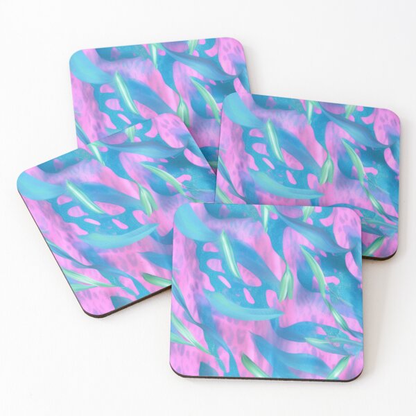 Item preview, Rainbow Vibrant Pink Green Blue Waves designed and sold by GSquaredDesigns.