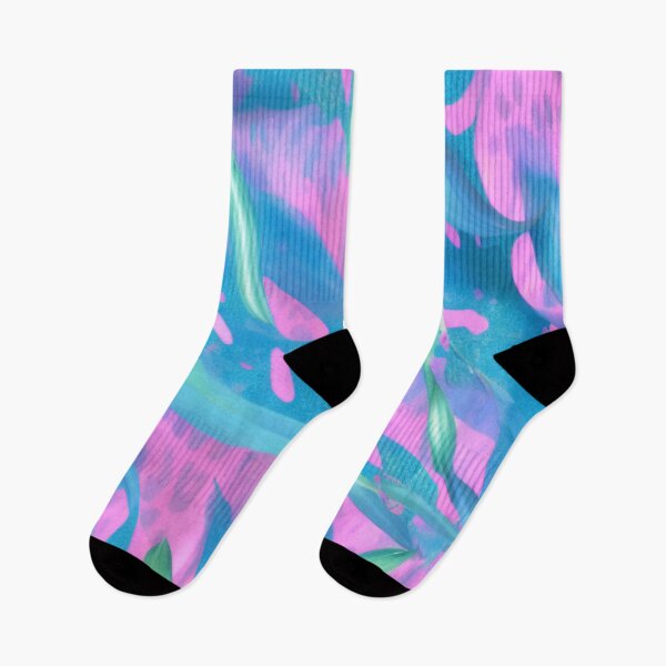 Artikelvorschau, Regenbogen vibrierende rosa grüne blaue Wellen entworfen und verkauft von GSquaredDesigns.