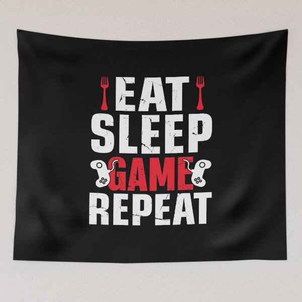 Item preview, Eat Sleep Game Repeat designed and sold by Froyd Wess.