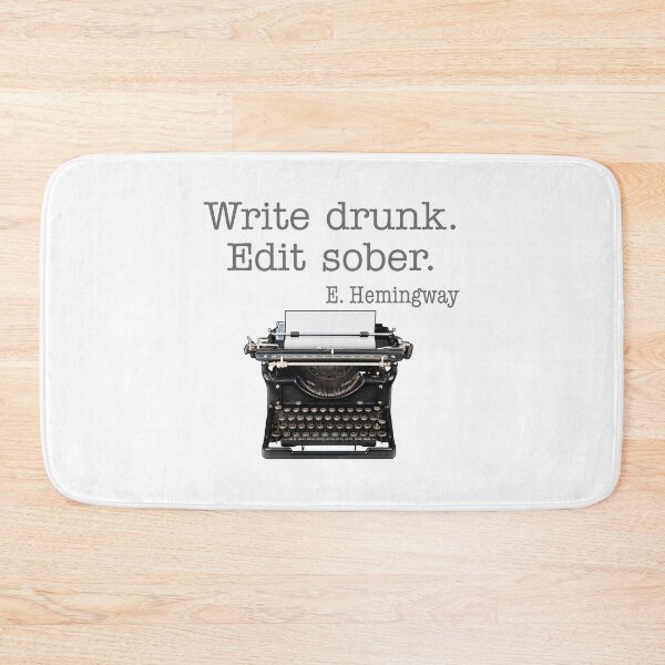 Item preview, Write Drunk, Edit Sober, Gifts for book lovers designed and sold by Futurebeachbum.
