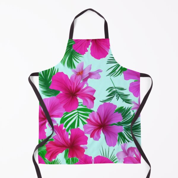 Item preview, Tropical Beach Pink Flower Ocean Spray Green designed and sold by GSquaredDesigns.