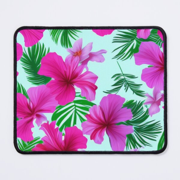 Item preview, Tropical Beach Pink Flower Ocean Spray Green designed and sold by GSquaredDesigns.