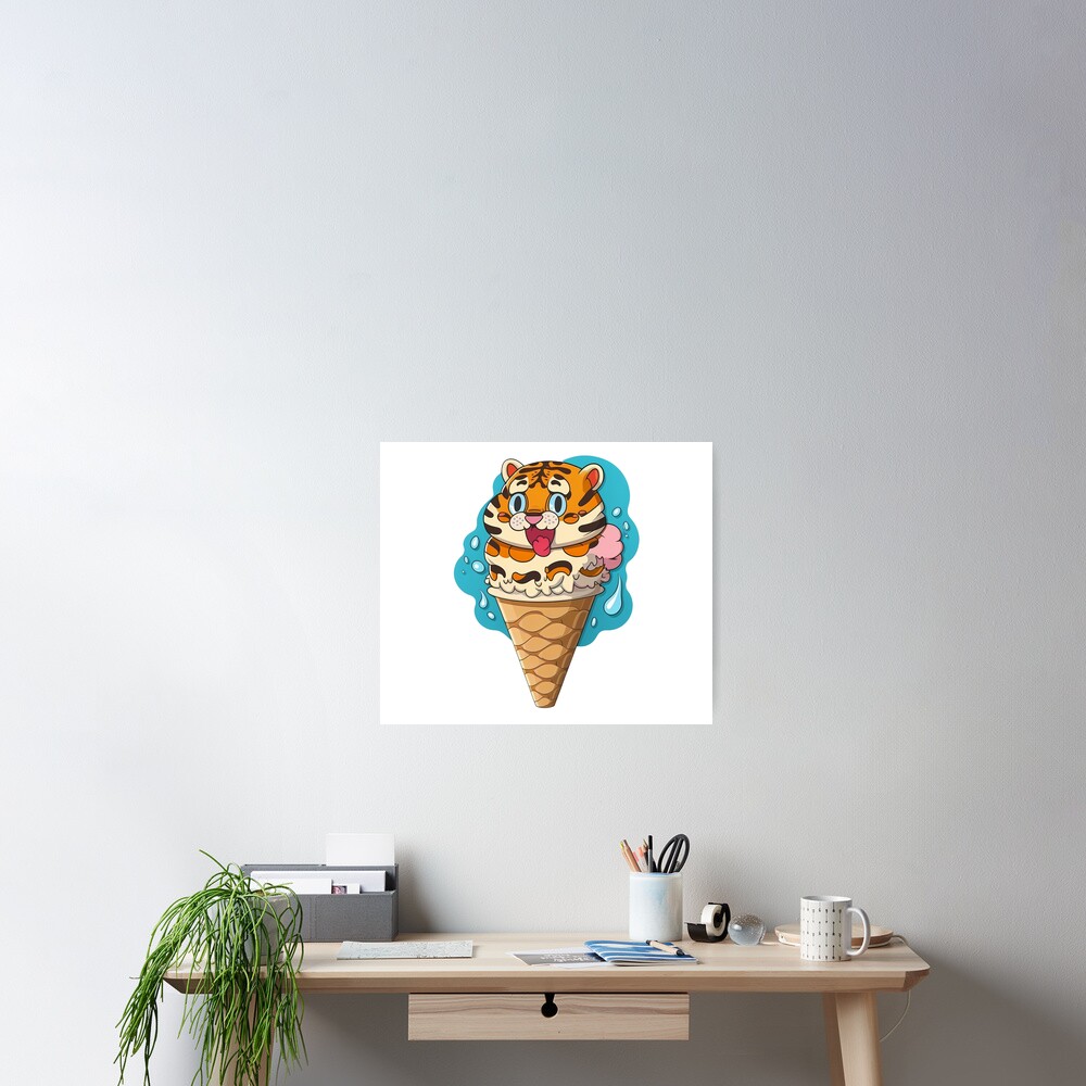 ICECREAM CONES TIGER OPEN SHIRT ＆PANTS ICECREAM CONES TIGER OPEN SHIRT ＆PANTS