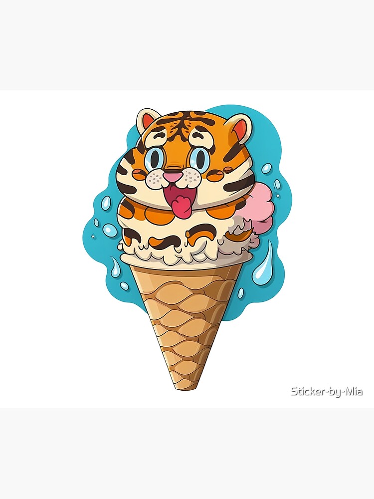 ICECREAM CONES TIGER OPEN SHIRT ＆PANTS BBC Ice Cream Sweatshirt Tiger Cat Ice Cream Cone Pullover