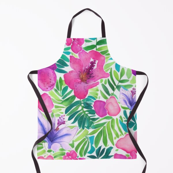 Item preview, Vibrant Flower Fern Green Pink Flower Bright designed and sold by GSquaredDesigns.