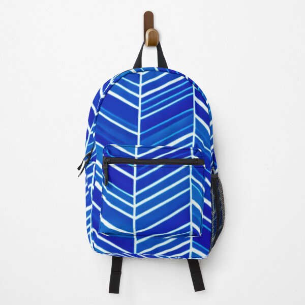 Item preview, Japanese Blue Stripes Illusion Slanted White designed and sold by GSquaredDesigns.