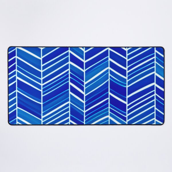 Item preview, Japanese Blue Stripes Illusion Slanted White designed and sold by GSquaredDesigns.