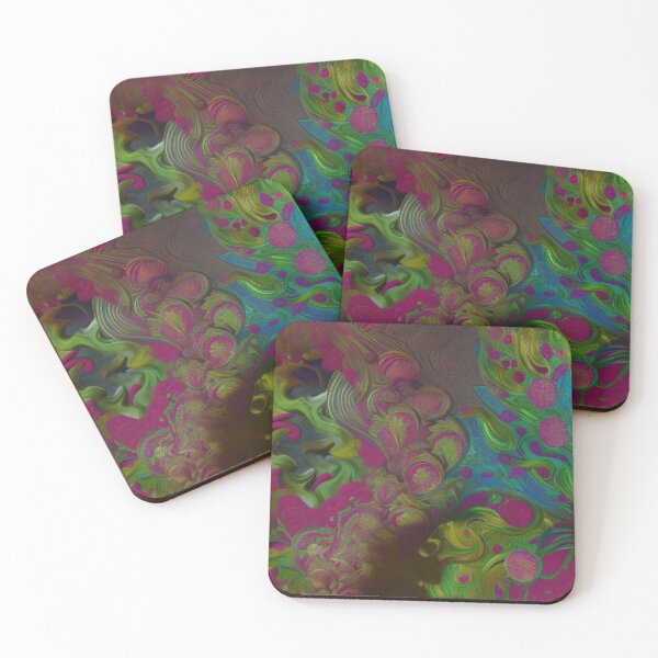 Item preview, Abstract Exotic Floral on Brown designed and sold by calibrit.